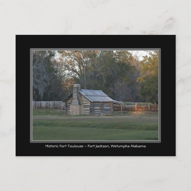 Fort Toulouse - Carte Fort Jackson Wetumpka Alabam (Devant)