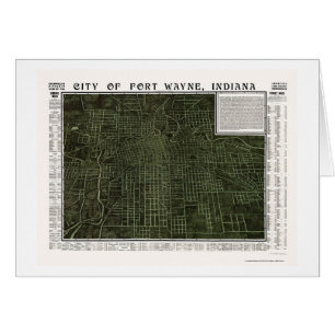 Fort Wayne, DANS la carte panoramique - 1907