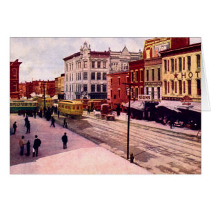 Fort Wayne, l'Indiana Calhoun et rues principales