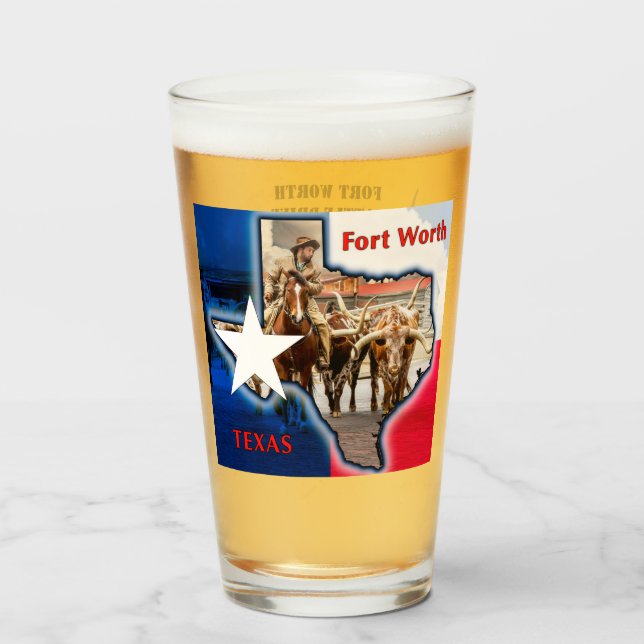 Fort Worth Cattle Drive, Verre (Devant (rempli))