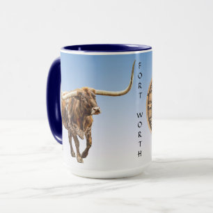Fort Worth Stock Yards Texas Graphic, Mug
