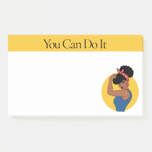 Forte femme noire Post-it Notes