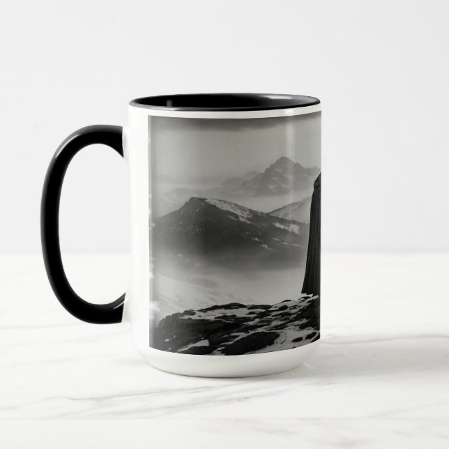 forte Mug guerrier - café Imaginaire noir et blanc (Gauche)