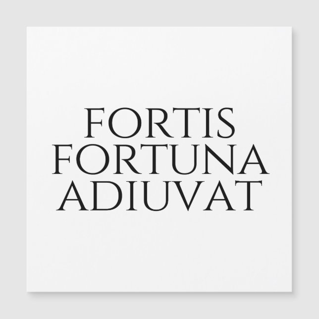Fortis Fortuna Adiuvat (Devant)
