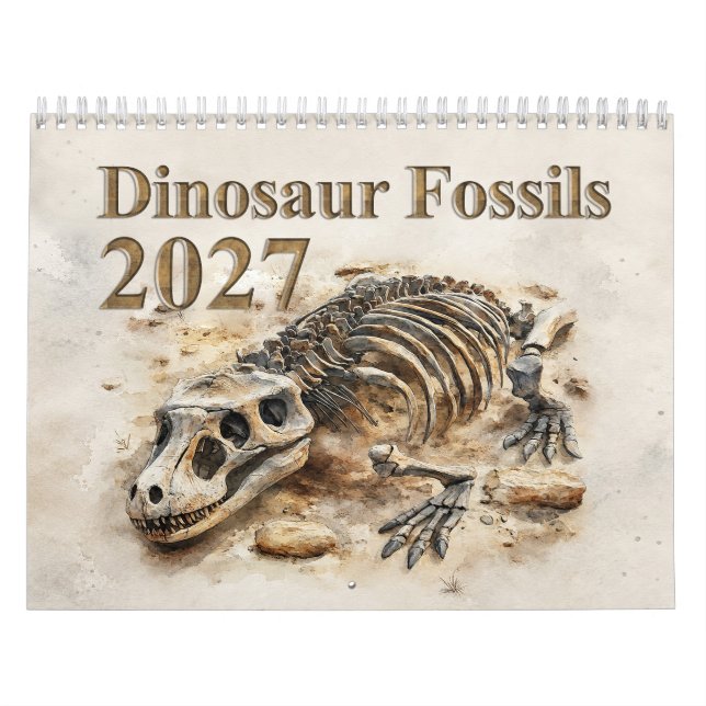 Fossiles de Dinosaures – Calendrier Fossile Préhis (Protection)