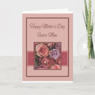 Foster Mom Happy Mother's Day Carte rose