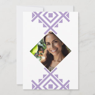 Foto Personnalisée Invitation de 40 Ans Aztec