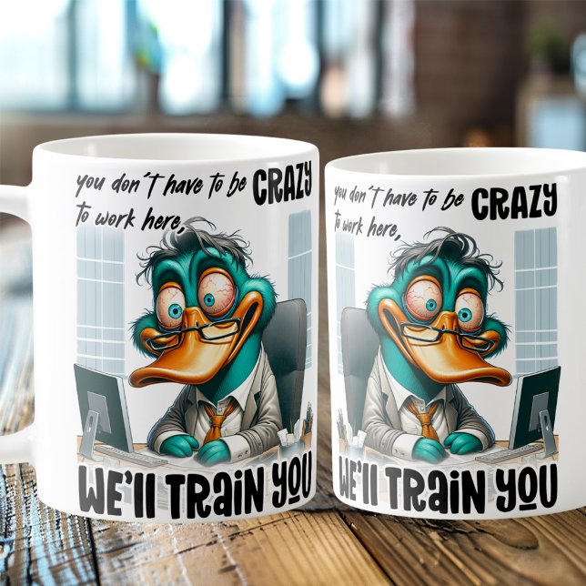 Fou Travail Jour Survie Café Mug (Créateur téléchargé)
