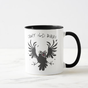 Fou Vieux Oiseau ! Raven Mug