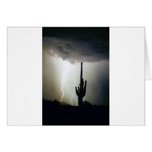 Foudre de montagnes de désert