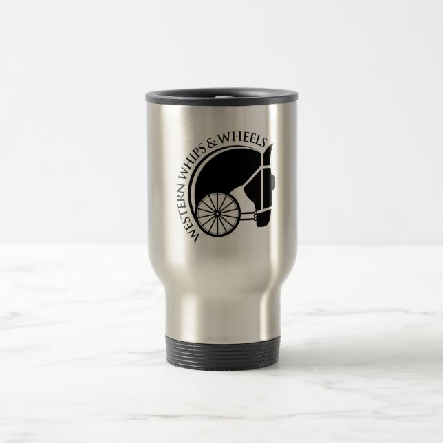 Fouets et roues occidentaux de tasse de voyage (Centre)