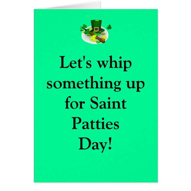 Fouettons quelque chose pour le saint Patt… (Devant)