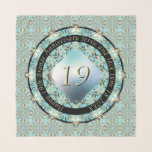 Foulard 19e anniversaire du Mariage Acquamarine<br><div class="desc">Ok,  elle adore les mandalas et les designs audacieux et c'est ton 19e anniversaire de mariage ? Alors vous avez trouvé le foulard parfait pour votre amour exclusivement dans mon magasin à Zazzle!</div>