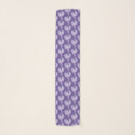 Foulard à motif botanique à drapeau pourpre iris<br><div class="desc">Joli drapeau botanique iris art répétition motif foulard. Couleur Arrière - plan en couleur violet ultra violet ou vous pouvez le changer à votre propre choix de couleur. Peinture et design botanique d'origine par Sarah Trett pour www.mylittleeden.com sur zazzle.</div>