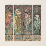 Foulard Alphonse Mucha art, Art nouveau, vintage, femmes,<br><div class="desc">Alphonse Mucha art,  Art nouveau,  vintage,  femelles,  beau,  Mucha,  élégant,  style intemporel,  moderne,  tendance</div>