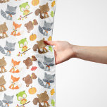 Foulard Animaux de forêt, Animaux de forêt, Animaux d'auto<br><div class="desc">Joli,  amusant et adorable motif avec des animaux de bois,  citrouilles et feuille. Un cadeau moderne et tendance,  parfait pour l'amoureux des animaux dans votre vie.</div>