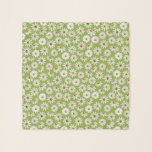 Foulard Aquarelle à pois de marais printemps été<br><div class="desc">simple et belle aquarelle peinte marguerite motif,  vert clair arrière - plan</div>