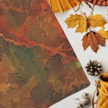 Foulard Automne profond Terre riche automne Abstrait<br><div class="desc">Abstraite branches d'arbres et feuilles d'automne dans des couleurs d'automne terre profonde de brun,  vert,  orange et jaune. ♡ Idyllfire</div>