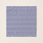 Foulard Bleu Sailor<br><div class="desc">Une écharpe classique avec des rayures de marin bleu foncé</div>