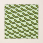 Foulard Brochure en chaudière verte Picket d'acier Imprime<br><div class="desc">Le design présente une illustration originale d'un cornichon vert casher. Parfait pour votre gourmet préféré ! Ne vois-tu pas ce que tu cherches ? Vous avez besoin d'aide pour la personnalisation ? Cliquez sur "Contacter ce designer" pour avoir quelque chose créé juste pour vous !</div>