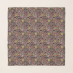 Foulard Bugs de Doodle sur mocha brown<br><div class="desc">Variété dessinée à la main de insectes et de fleurs en noir et blanc</div>