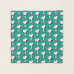 Foulard cacahuètes | Tournages de snoopy<br><div class="desc">Snoopy est l'adorable beagle de Charlie Brown dans la bande dessinée Peanuts de Charles M. Schulz. Découvrez ce joli dessin de cacahuètes avec ce chien adorable.</div>