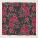 Foulard Caché en rose<br><div class="desc">Fleurs roses, souris et serpents peints à la main en Ps et Illustrator, motif sans soudure</div>