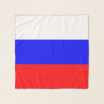 Foulard Carré Scarf avec drapeau de la Russie<br><div class="desc">Foulard carré patriotique et élégant avec drapeau de la Russie. Ce produit est personnalisable.</div>