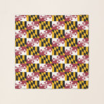 Foulard Carré Scarf avec le drapeau de l'État du Maryland,<br><div class="desc">Ajoutez une touche élégante de fierté Maryland à votre garde-robe avec notre écharpe de carré exclusif avec le drapeau du Maryland. Conçu avec élégance et polyvalence à l’esprit, ce foulard carré est plus qu’un simple accessoire de mode, c’est une célébration du riche patrimoine du Maryland et de son identité culturelle...</div>