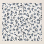 Foulard Cellules bleues, Cloches, Bellflowers<br><div class="desc">Bellflowers peint à la main dans Photoshop,  sans couture motif</div>