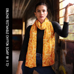 Foulard Chiffon Motif Rose orange<br><div class="desc">Motif Rose orange Chiffon Scarf. Facile à personnaliser. Cette image est carrelée. Ajustez la tuile à une taille différente. Contactez-moi à l'adresse admin@giftsyoutreasure.com si vous voulez que je crée un collage,  que je mette à jour vos photos ou que je crée un produit de design direct pour vous.</div>