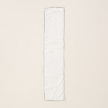 Foulard Chiffon Scarf<br><div class="desc">Cette écharpe en mousseline est présentée dans une belle couleur solide de blanc avec une bordure en fil noir. Customisez cet article et choisissez la couleur de fil que vous voulez ou achetez telle quelle.</div>