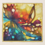Foulard Chiffon Scarf Alcohol Ink Swirl<br><div class="desc">Ce magnifique foulard coloré a une tourbée de couleurs et des bordures dorées profondes. Il s'agit d'une véritable "déclaration" et il est certain d'attirer de nombreux compliments. Portez-le comme un foulard pour habiller n'importe quelle tenue, ou comme un enveloppement pour l'usure du soir et des occasions spéciales. Peu importe que...</div>
