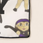 Foulard Chorégraphe Chorégraphe de Jazz Personnalisé<br><div class="desc">Le design présente une illustration originale d'une jeune danseuse de jazz dans un costume récital de danse violet et noire de jazz et des chaussures de danse de jazz en cuir noir. Parfait pour votre danseuse de jazz préférée, professeur de danse, chorégraphe ou propriétaire de studio ! Ne vois-tu pas...</div>