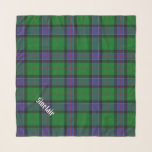 Foulard Clan Sinclair Chasse Tartan<br><div class="desc">Clan Sinclair tartan traditionnel de chasse aux couleurs modernes. Motif sans couture. Texte personnalisé.</div>
