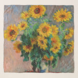 Foulard Claude Monet - Bouquet de tournesols<br><div class="desc">Bouquet de tournesols / Bouquet de tournois - Claude Monet,  Huile sur toile,  1881</div>