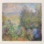 Foulard Claude Monet - Coin du jardin à Montgeron<br><div class="desc">Coin du jardin à Montgeron / Coin de jardin a Montgeron - Claude Monet,  Huile sur toile,  1876</div>