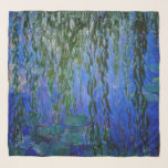 Foulard Claude Monet - Lys d'eau avec saule plumant<br><div class="desc">Nymphéas avec rameaux de saule en pleurs / Nymphéas avec rameaux de saule par Claude Monet en 1916-1919</div>