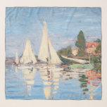 Foulard Claude Monet - Regattas à Argenteuil<br><div class="desc">Regattas à Argenteuil,  Regates a Argenteuil. Par Claude Monet en 1872.</div>
