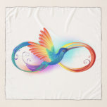 Foulard Colibri arc-en-ciel avec symbole Infinity<br><div class="desc">Beau tatouage à débordement avec colibri arc-en-ciel. Arc-en-ciel.</div>