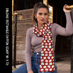 Foulard Cookies colorés Macarons rouge foncé Rectangle lon<br><div class="desc">Longue écharpe en mousseline rectangle avec un motif macaron coloré avec un arrière - plan rouge foncé. D'autres tailles sont disponibles. Personnalisez-le ou modifiez-le à l'aide de la barre d'outils de conception pour ajouter du texte ou du carrelage et redimensionner l'image.</div>