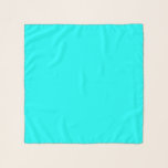 Foulard Couleur uni bleu bleu cyan vert turquoise<br><div class="desc">Foulards en mousseline foulard casual fun fashion statement accessoire imprimé avec Cyan Blue Green Turquoise Solid Color dessin illustration par TheFabricSeal à Zazzle.com #Zazzle Made https://www.zazzle.com/store/thefabricseal Cette belle couleur cyan a été prise de notre design et de notre collection de produits intitulée Rainbow Colours Patchwork Geometry Repeat Pattern. Cyan est...</div>