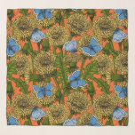 Foulard Dandelion medow<br><div class="desc">Motif vectoriel sans soudure avec des pandelions et des papillons bleus communs.</div>