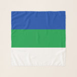 Foulard Drapeau de la République de Komi<br><div class="desc">Drapeau patriotique de la République de Komi.</div>