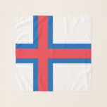 Foulard Drapeau des îles Féroé<br><div class="desc">Drapeau patriotique des îles Féroé.</div>