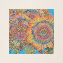 Écart de tournesol artistique