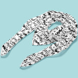 Foulard Ecrit à la main les villes célèbres du Motif mondi<br><div class="desc">Motif élégant composé de noms de villes célèbres du monde (New York,  Milan,  Rome,  Barcelone,  Moscou,  Paris,  Madrid) en noir et blanc élégant.</div>