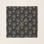 Foulard Élégant Black Gold Diamond Tufted Scarf Votre nom<br><div class="desc">Elégant Black Gold Diamond Tufted Luxury Votre nom Golden Gemstone Cadeau personnalisé - Ajouter votre nom ou votre texte - Faire votre cadeau spécial - Redimensionner et déplacer ou supprimer et ajouter du texte / des éléments avec outil de personnalisation. Choisissez votre Font / Taille / Couleur préférée ! Conception...</div>