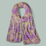 Foulard Elégant jaune vintage violet toile de jouy<br><div class="desc">Vintage rétro jaune violet toile de jouy Écharpe. Améliorez votre garde-robe avec l'élégance intemporelle de toile de jouy design vintage, inspiré par les motifs exquis des scènes roses chaudes françaises. Ces tirages de Toile sophistiqués sont une rage permanente en ce moment, de beaux designs qui apportent beauté naturelle et charme....</div>