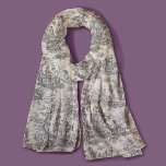 Foulard Elégant vintage noir toile de jouy<br><div class="desc">Vintage rétro noir toile de jouy Écharpe. Améliorez votre garde-robe avec l'élégance intemporelle de toile de jouy design vintage, inspiré par les motifs exquis des scènes roses chaudes françaises. Ces tirages de Toile sophistiqués sont une rage permanente en ce moment, de beaux designs qui apportent beauté naturelle et charme. Cette...</div>